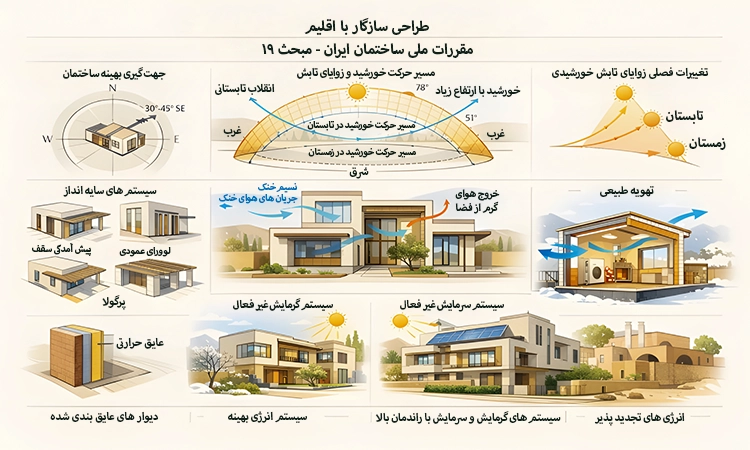 تاثیر اقلیم بر طراحی ساختمانها