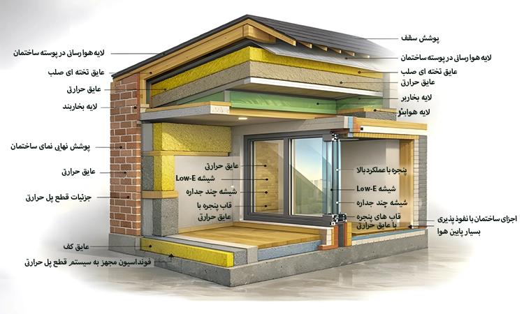 طراحی اقلیمی مطابق با مبحث ۱۹
